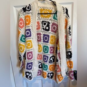 Earthbound Crochet Patch Cardigan